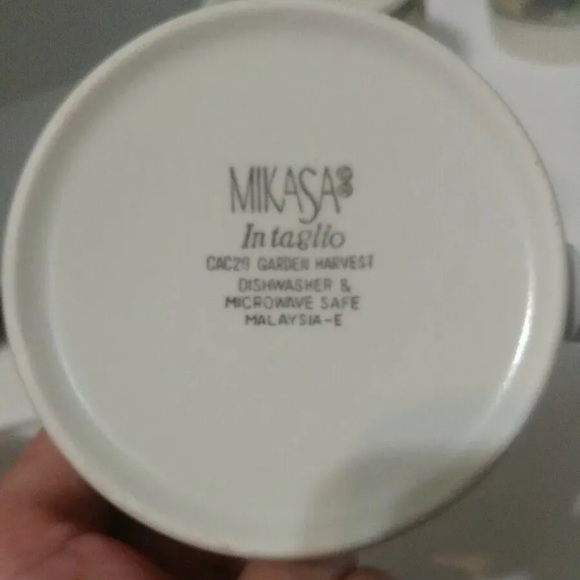 Set of 4 Mikasa intaglio garden harvest tea/coffee cups cac29 - Picture 2 of 3